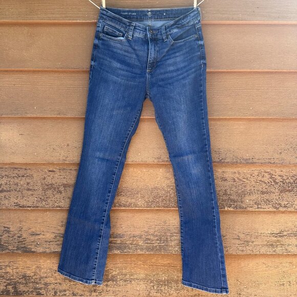 St. John's Bay Denim - St. Johns Bay Womens Bootcut Jeans Size 6 Blue Stretch Mid-Rise Cotton Blend